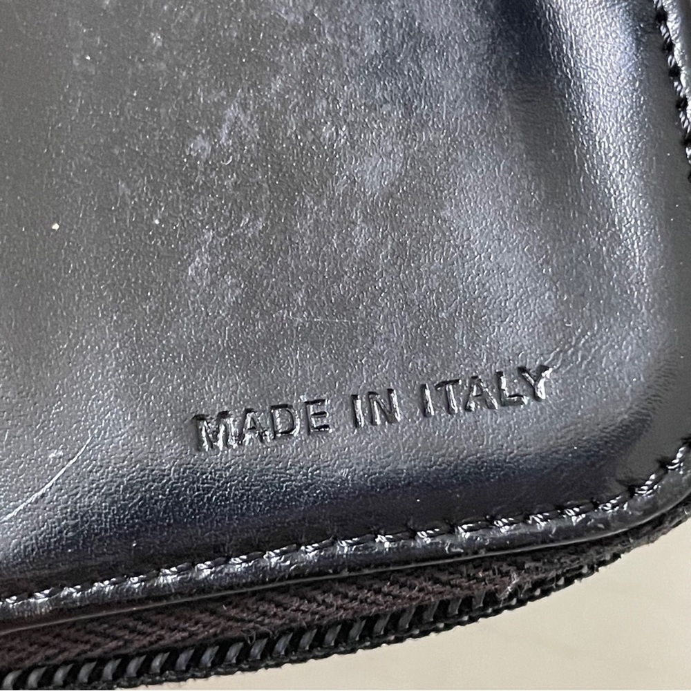 Prada black nylon enamel logo compact zip wallet vintage 90s - Picture 11 of 11